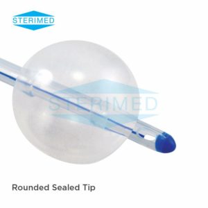 All Silicon Foley Balloon Catheter Rounded Sealed Tip